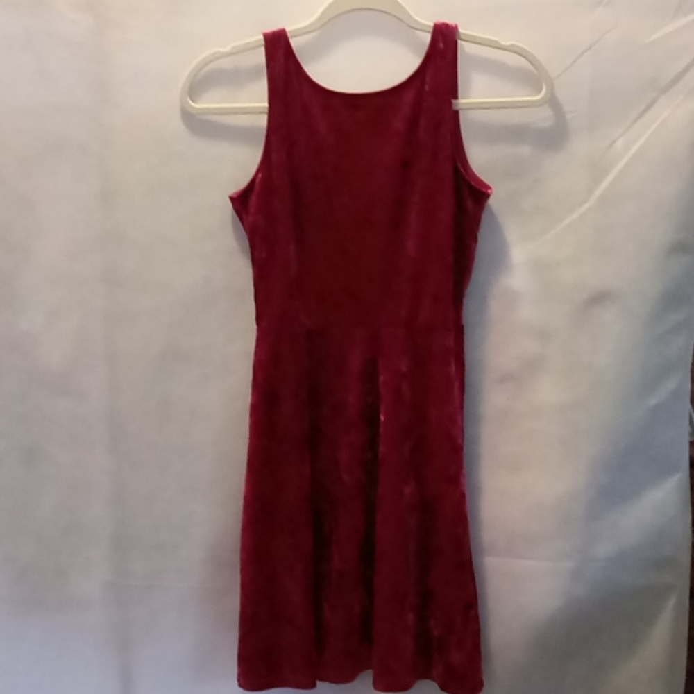 ♥️h&m divided red Velvet mini  dress